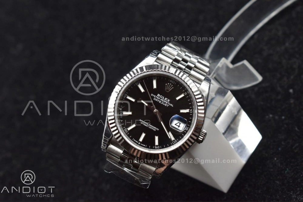 DateJust 41 SS 126334 VSF 1:1 Best Edition 904L Steel Black Stick Dial on Jubilee Bracelet VS3235