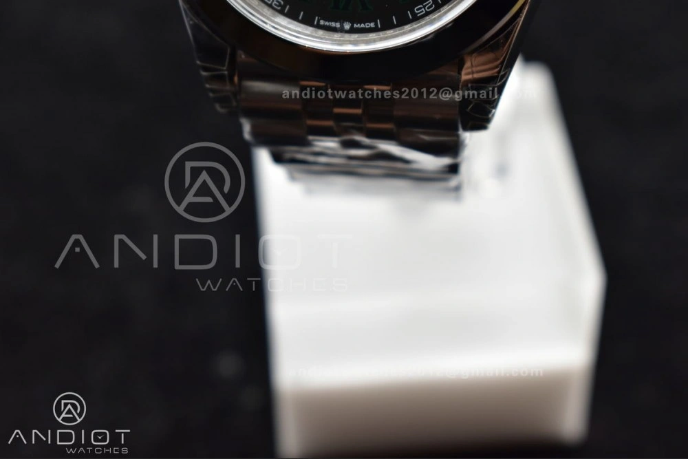 DateJust 41 SS 126334 VSF 1:1 Best Edition 904L Steel Gray Dial Green Roman on Jubilee Bracelet VS3235