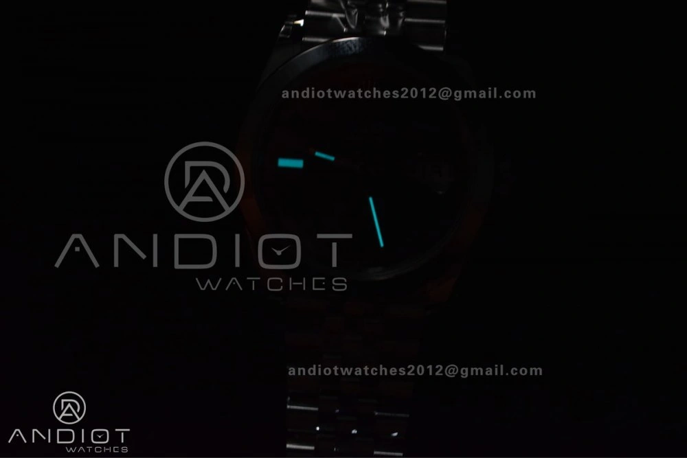 DateJust 41 SS 126334 VSF 1:1 Best Edition 904L Steel Gray Dial Green Roman on Jubilee Bracelet VS3235