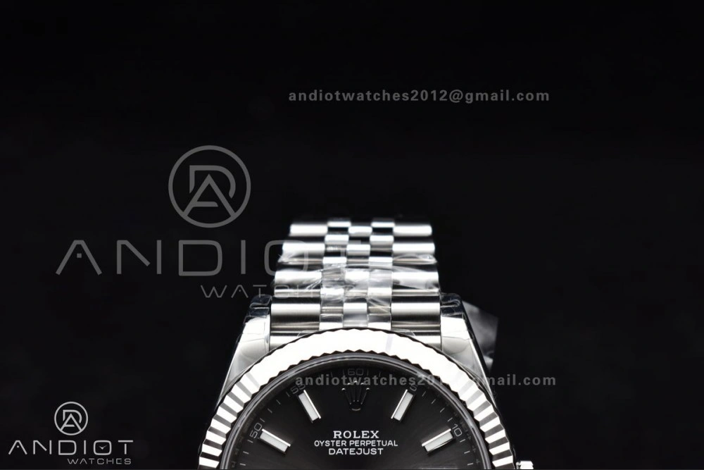 DateJust 41 SS 126334 VSF 1:1 Best Edition 904L Steel Grey Stick Dial On Jubilee Bracelet VS3235