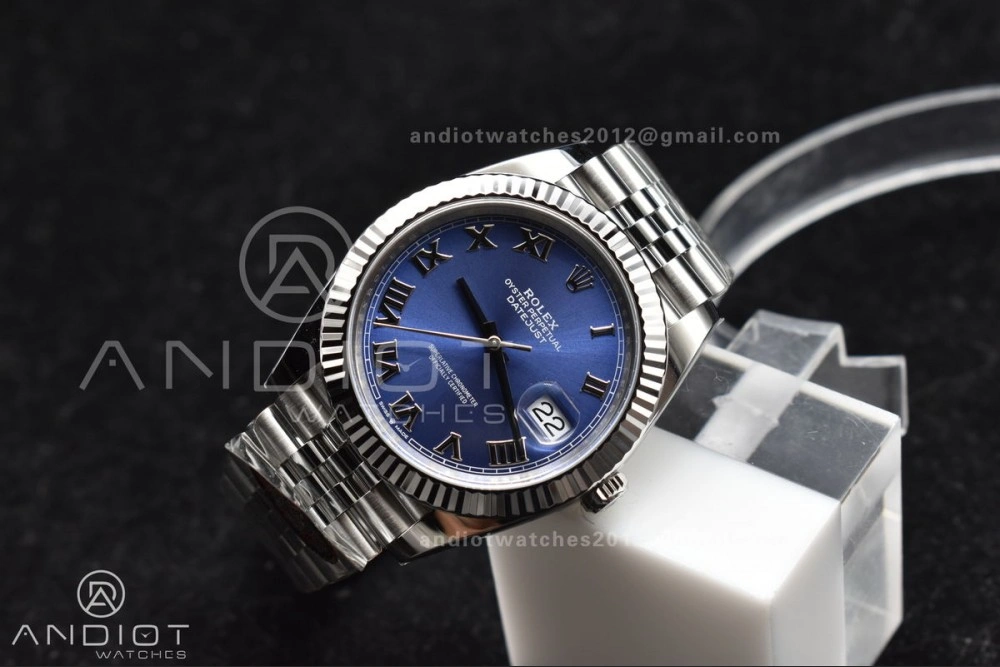 Datejust 41 SS 904L Steel Clean 1:1 Best Edition Blue Roman Dial on Jubilee Bracelet VR3235