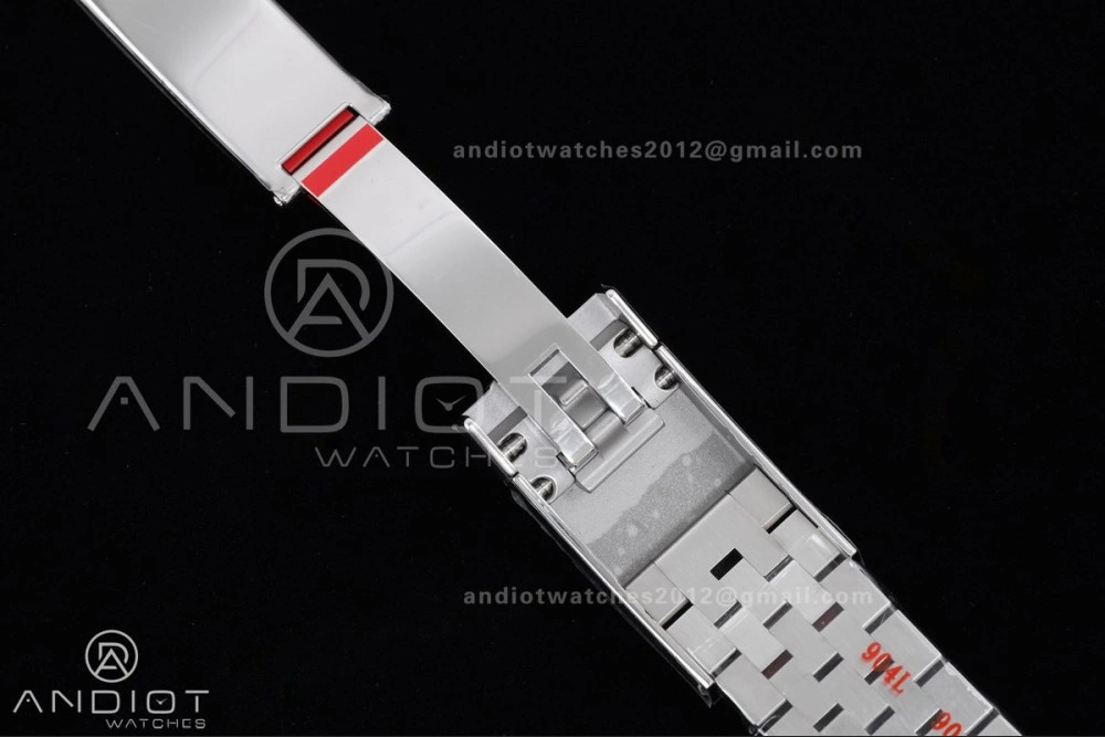 Datejust 41 SS 904L Steel Clean 1:1 Best Edition Gray Dial Green Roman on SS Bracelet SH3235