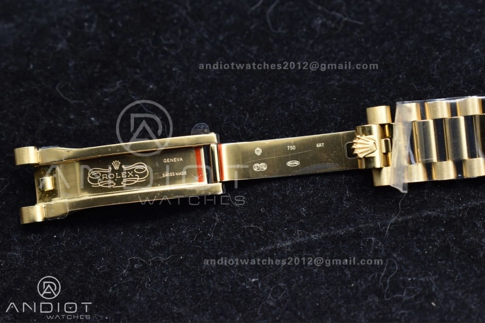 Day Date 36 YG RAF 1:1 Best Edition Red Carnelian Dial on YG Bracelet A2836