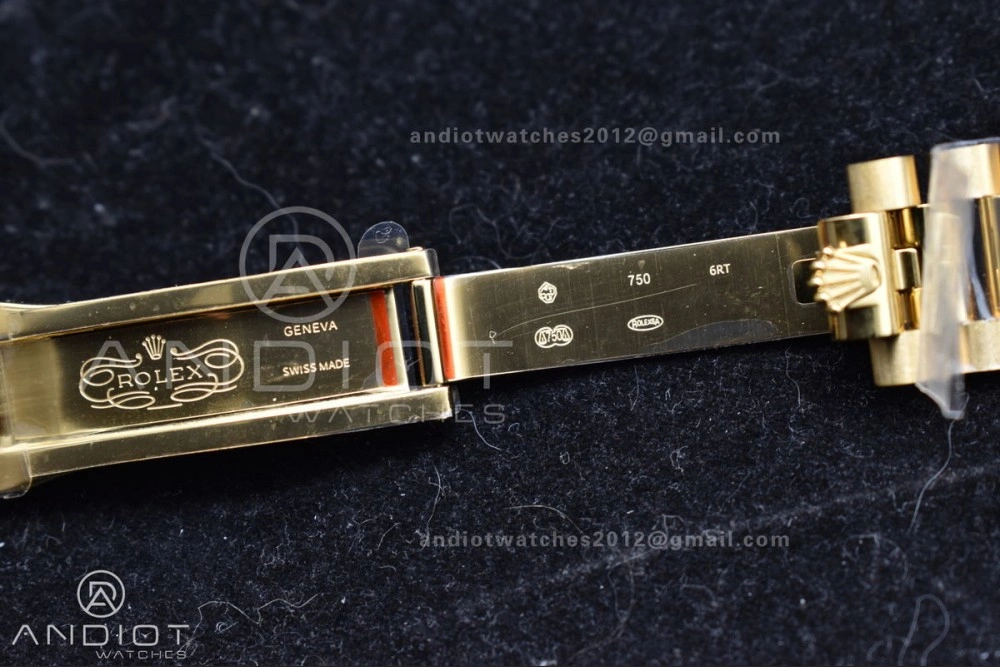 Day Date 36 YG RAF 1:1 Best Edition Red Carnelian Dial on YG Bracelet A2836