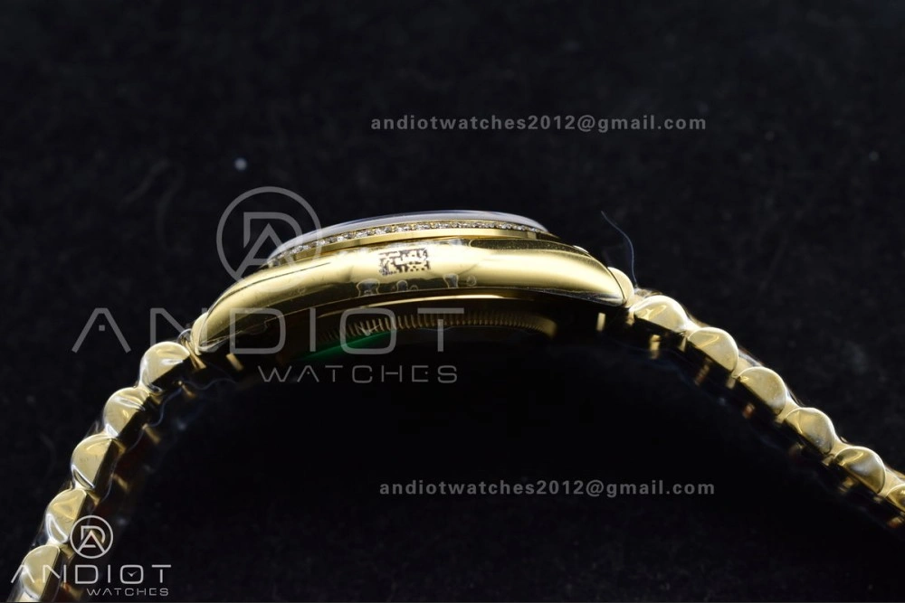 Day Date 36 YG RAF 1:1 Best Edition Red Carnelian Dial on YG Bracelet A2836