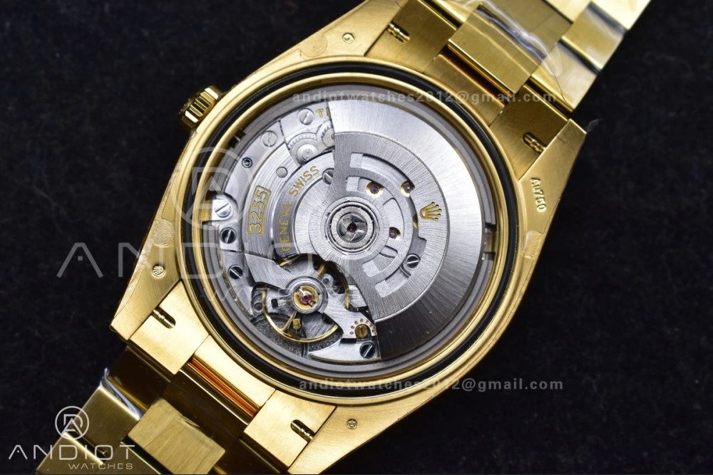 Day Date 40 YG 228238 THBF 1:1 Best Edition Black Crystal Dial on President Bracelet VR3255 (Gain Weight)