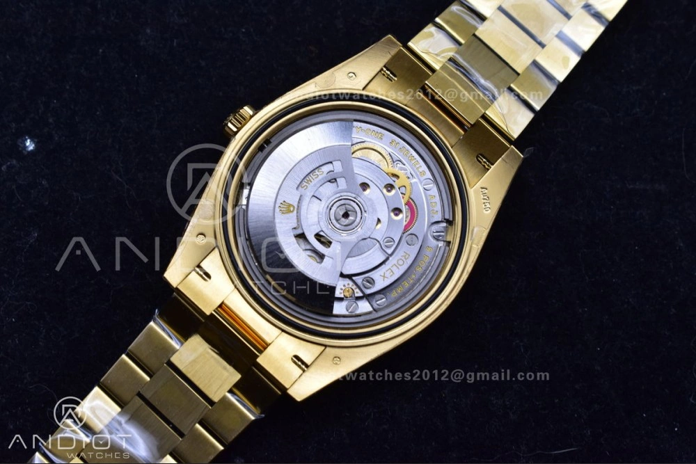 Day Date 40 YG 228238 THBF 1:1 Best Edition Green Roman Dial on President Bracelet VR3255 (Gain Weight)