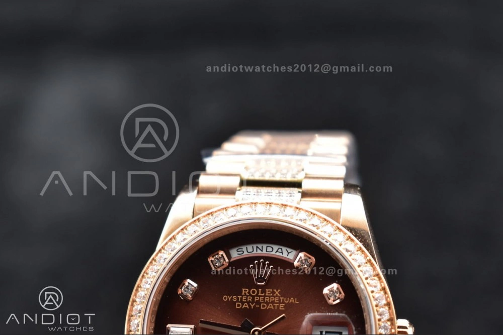 DayDate 36 RG BPF Best Version On President Bracelet A2836 V2