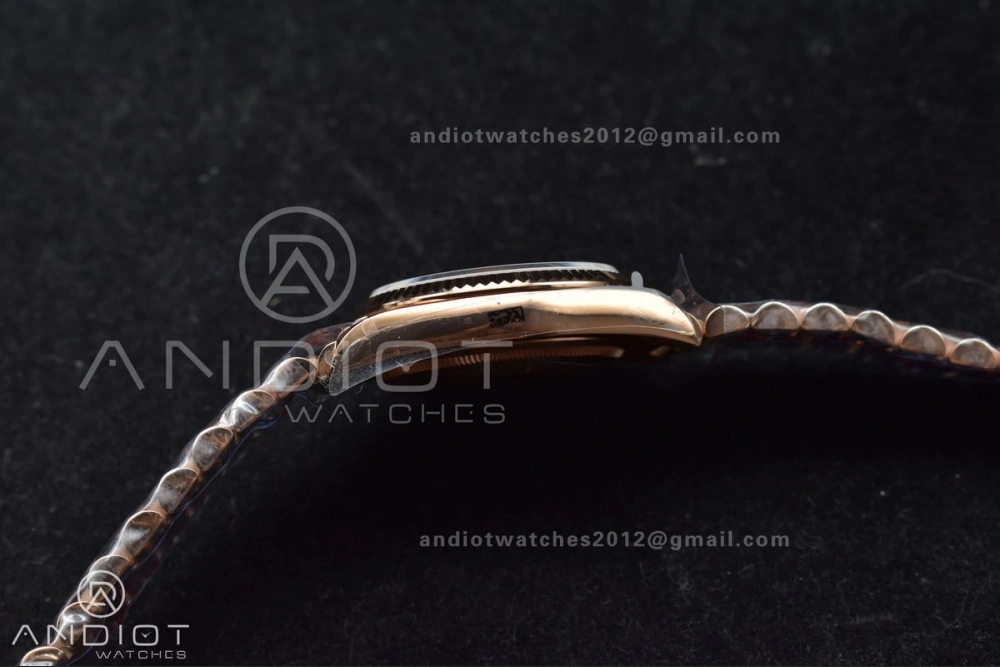 DayDate 36 RG QF Best Edition 904L Steel Grey Roman Dial on President Bracelet vr3255 V5 (Gain Weight)