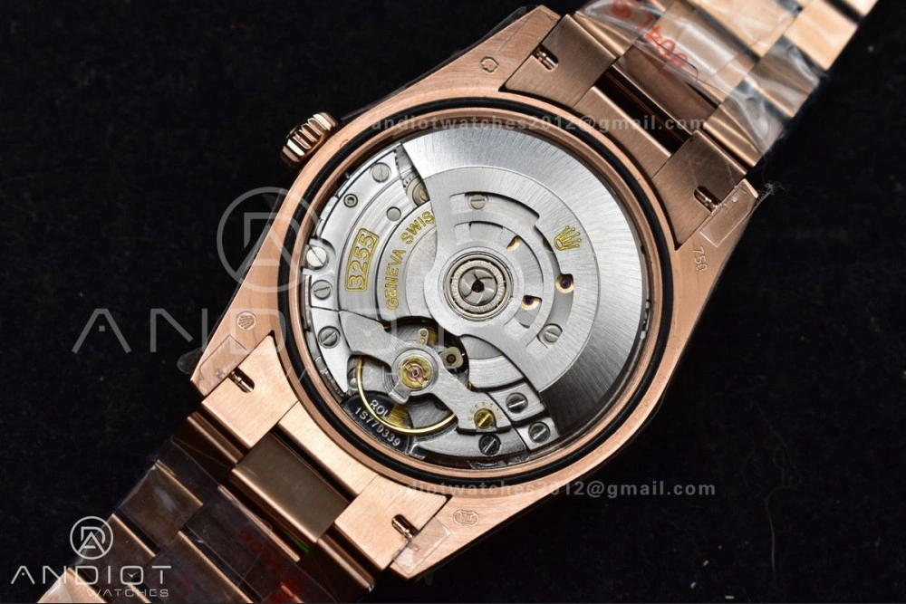 DayDate 36 RG QF Best Edition 904L Steel Grey Roman Dial on President Bracelet vr3255 V5 (Gain Weight)