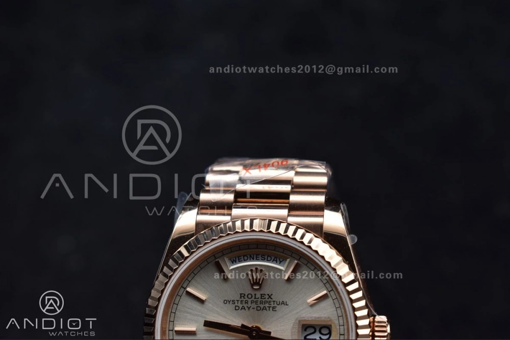 DayDate 36 RG QF Best Edition 904L Steel Silver Dial on President Bracelet vr3255 V5 (Gain Weight)