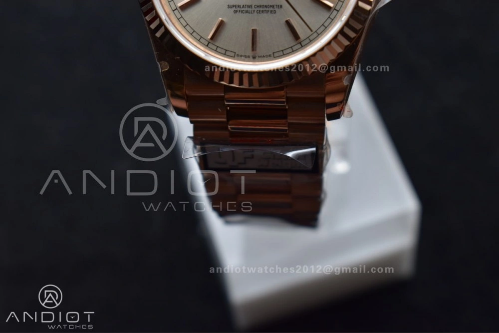 DayDate 36 RG QF Best Edition 904L Steel Silver Dial on President Bracelet vr3255 V5 (Gain Weight)