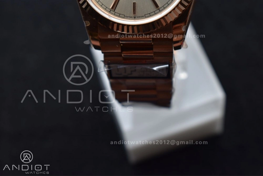 DayDate 36 RG QF Best Edition 904L Steel Silver Dial on President Bracelet vr3255 V5 (Gain Weight)