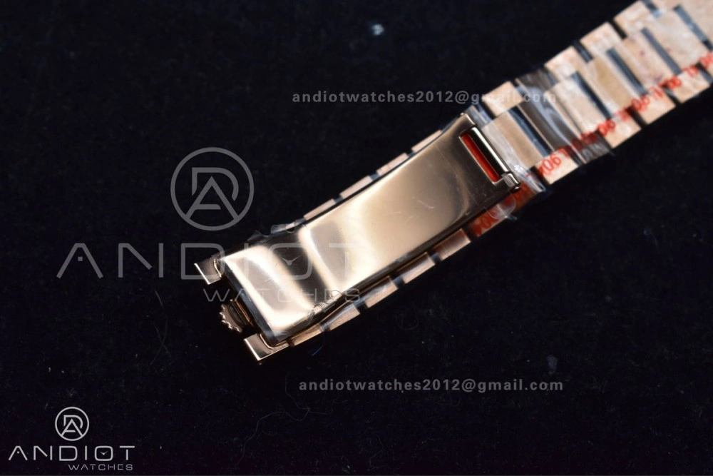 DayDate 36 RG QF Best Edition 904L Steel Silver Dial with Stick Diamond on President Bracelet vr3255 V5 (Gain Weight)