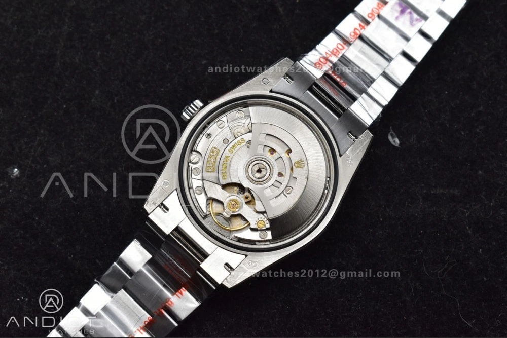 DayDate 36 SS QF Best Edition 904L Steel Blue Roman Dial on President Bracelet vr3255 V5 (Gain Weight)