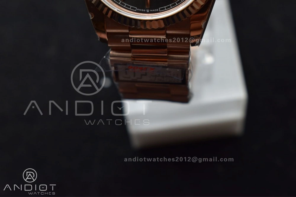 DayDate 36 SS QF Best Edition 904L Steel Grey Dial on President Bracelet vr3255 V5 (Gain Weight)