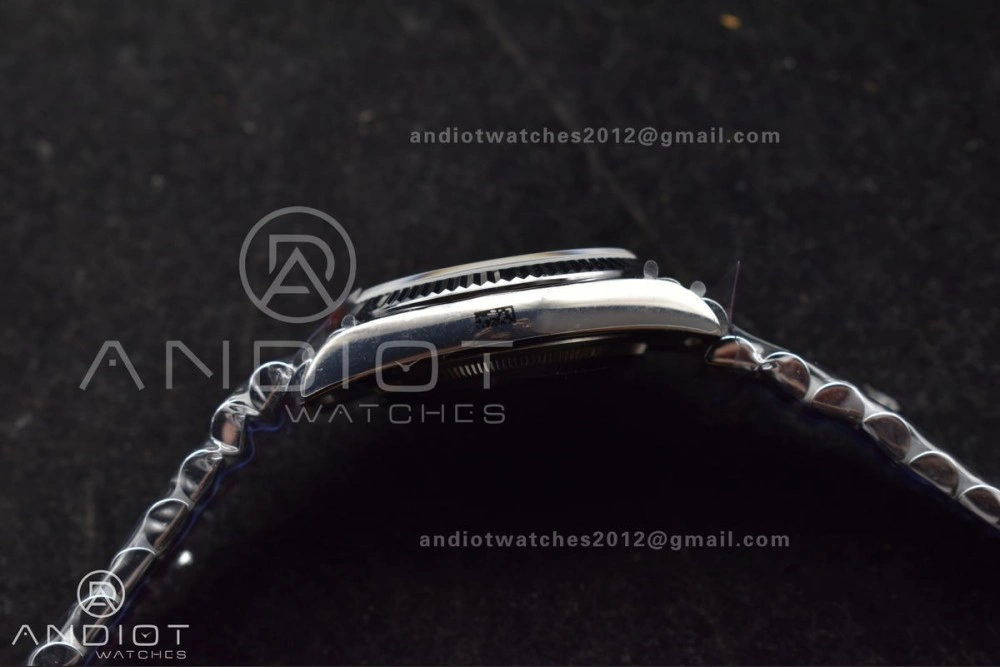 DayDate 36 SS QF Best Edition 904L Steel Light Blue Roman Dial on President Bracelet vr3255 V5 (Gain Weight)