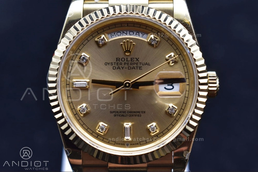 DayDate 36 YG BPF Best Version On President Bracelet A2836 V2