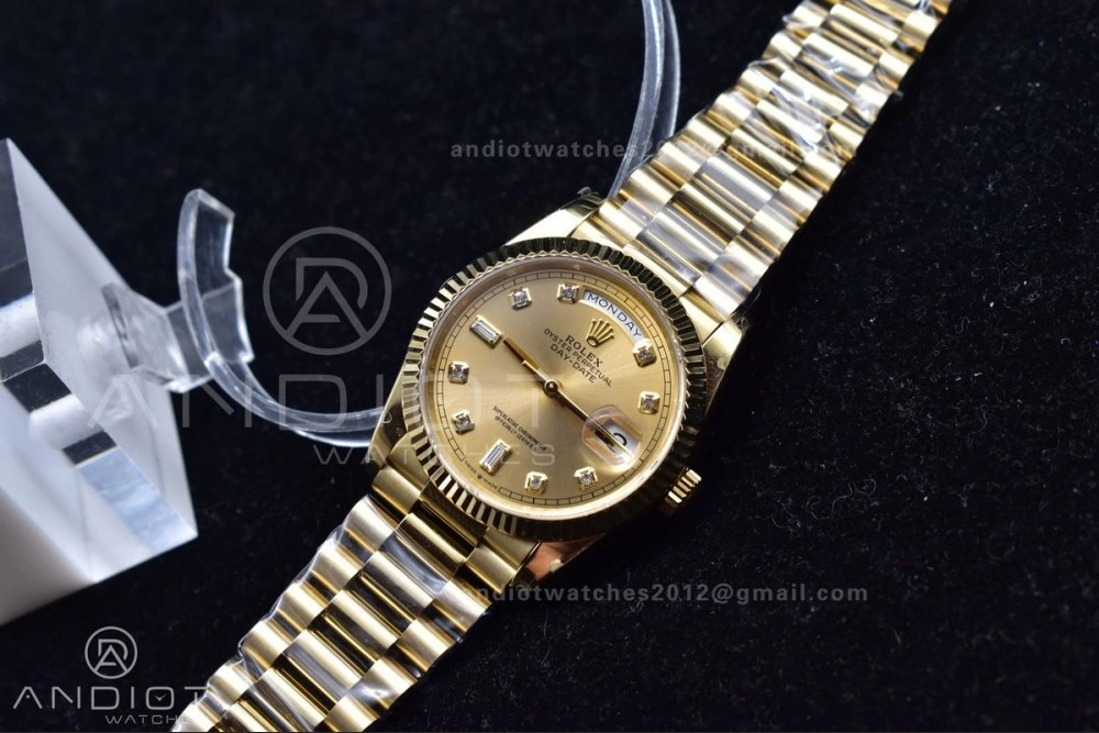 DayDate 36 YG BPF Best Version On President Bracelet A2836 V2