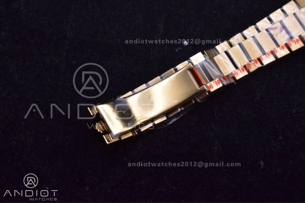 DayDate 36 YG QF Best Edition 904L Steel Grey Dial with Roman Marker on President Bracelet vr3255 V5 (Gain Weight)