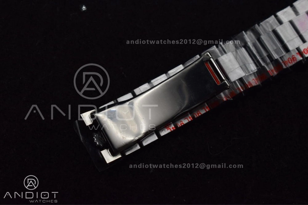 DayDate 40 GMF Tungsten Weighted 904L Steel Blue Dial Roman Markers On President Bracelet A3255 V4