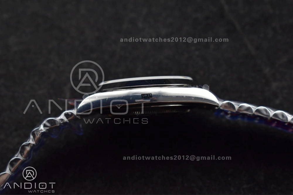 DayDate 40 GMF Tungsten Weighted 904L Steel Blue Dial Roman Markers On President Bracelet A3255 V4