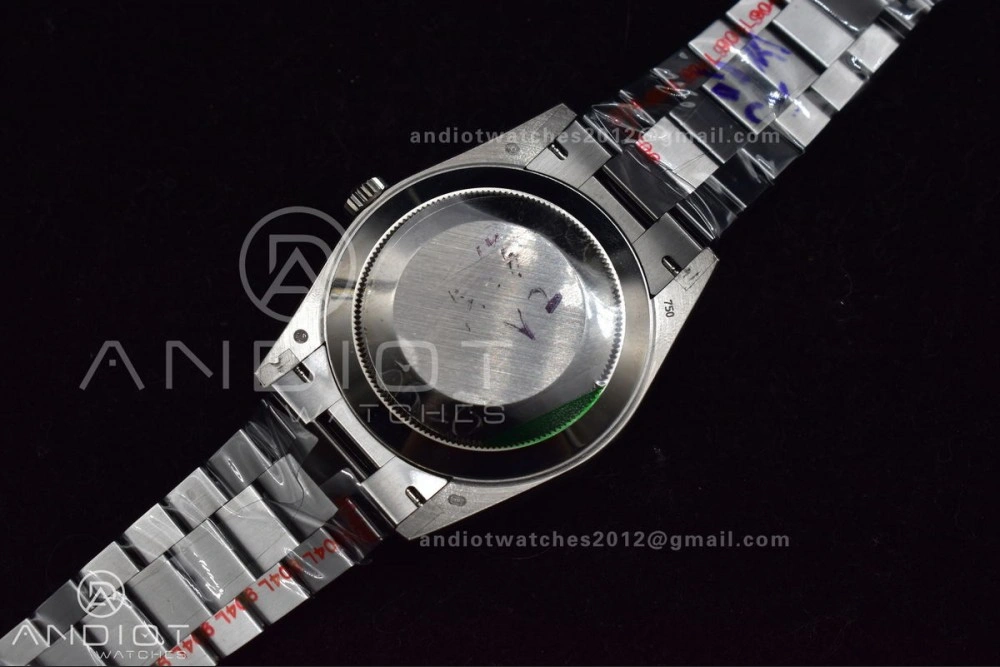 DayDate 40 GMF Tungsten Weighted 904L Steel Grey Dial Stick Markers On President Bracelet A2836 V2