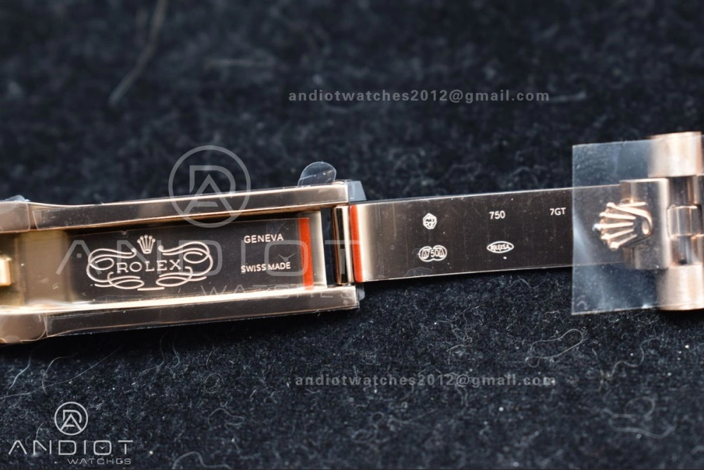 DayDate 40 RG GMF 904L Steel Meteorite Dial Crystal Markers On President Bracelet A3255