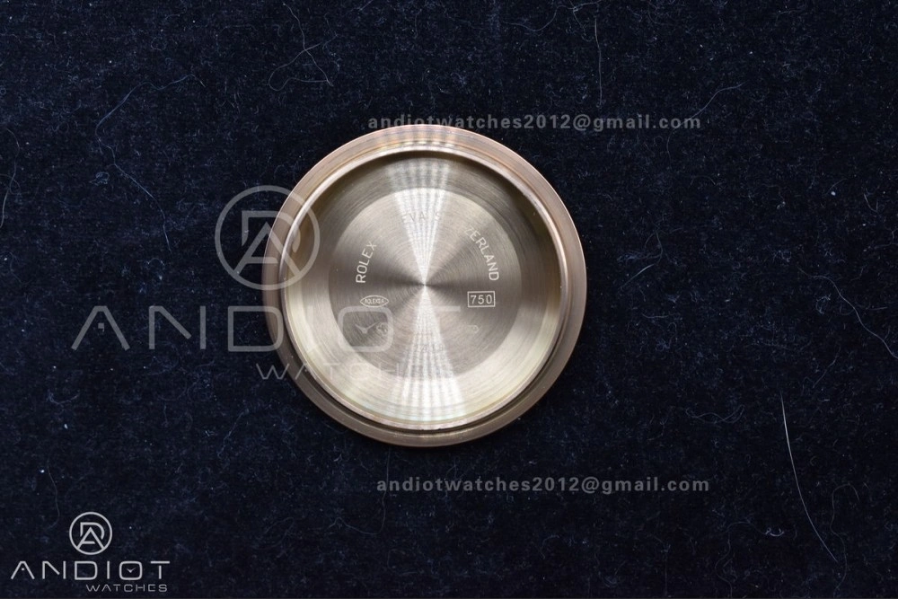 DayDate 40 RG GMF 904L Steel Meteorite Dial Crystal Markers On President Bracelet A3255