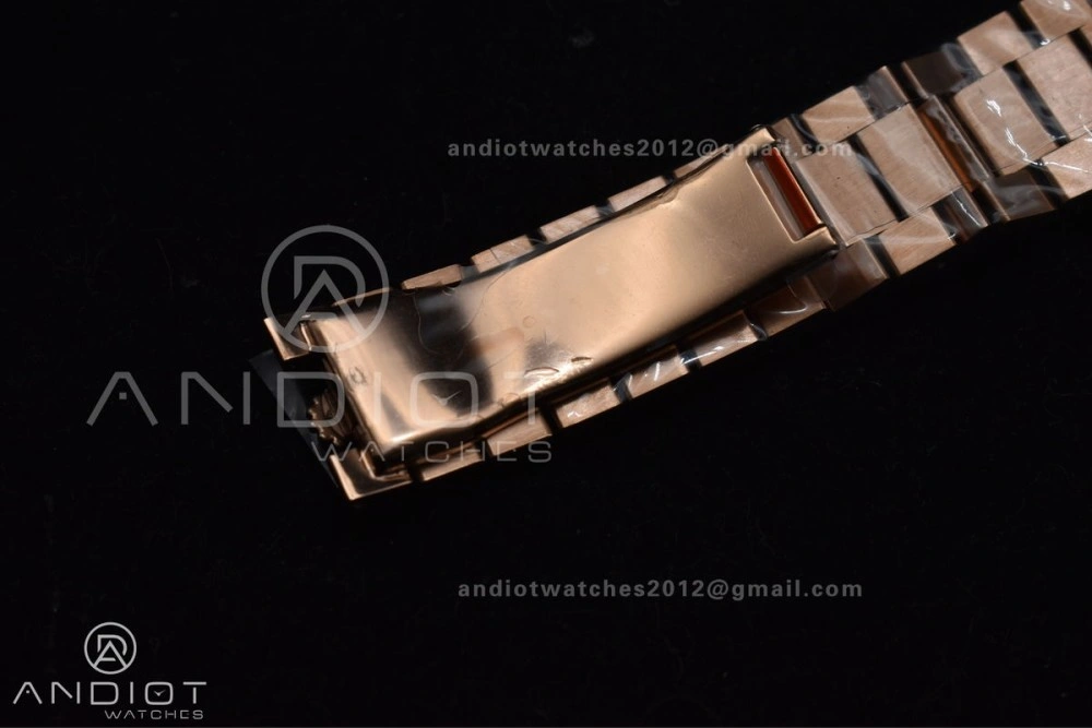 DayDate 40 RG GMF Plated 904L Steel RG Dial Crystal Markers On President Bracelet A2836 V2