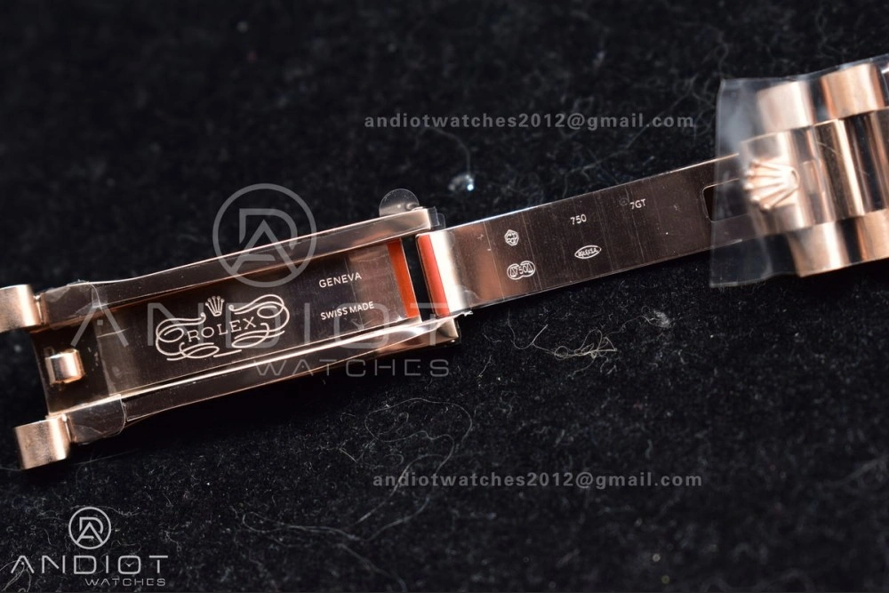 DayDate 40 RG GMF Tungsten Weighted 904L Steel Green Dial Roman Markers on President Bracelet A2836 V2