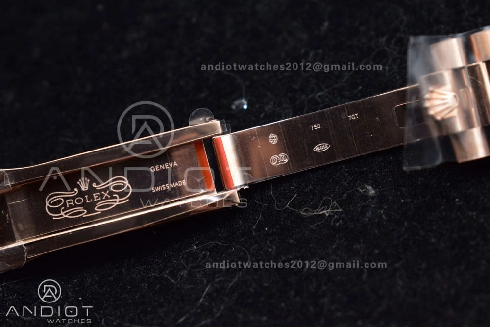 DayDate 40 RG GMF Tungsten Weighted 904L Steel Green Dial Roman Markers on President Bracelet A2836 V2