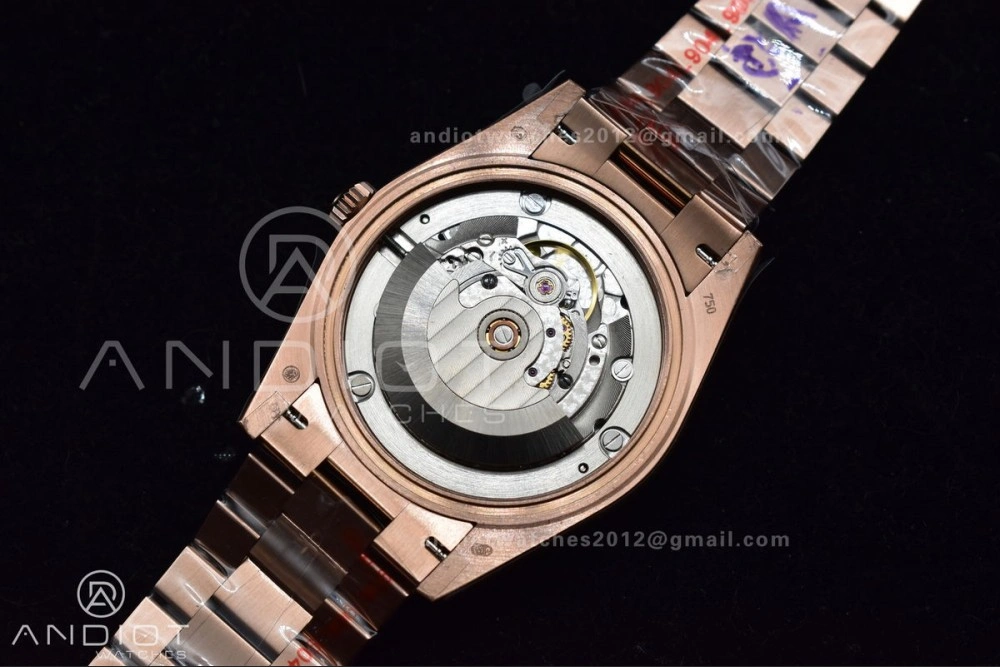 DayDate 40 RG GMF Tungsten Weighted 904L Steel Green Dial Roman Markers on President Bracelet A2836 V2