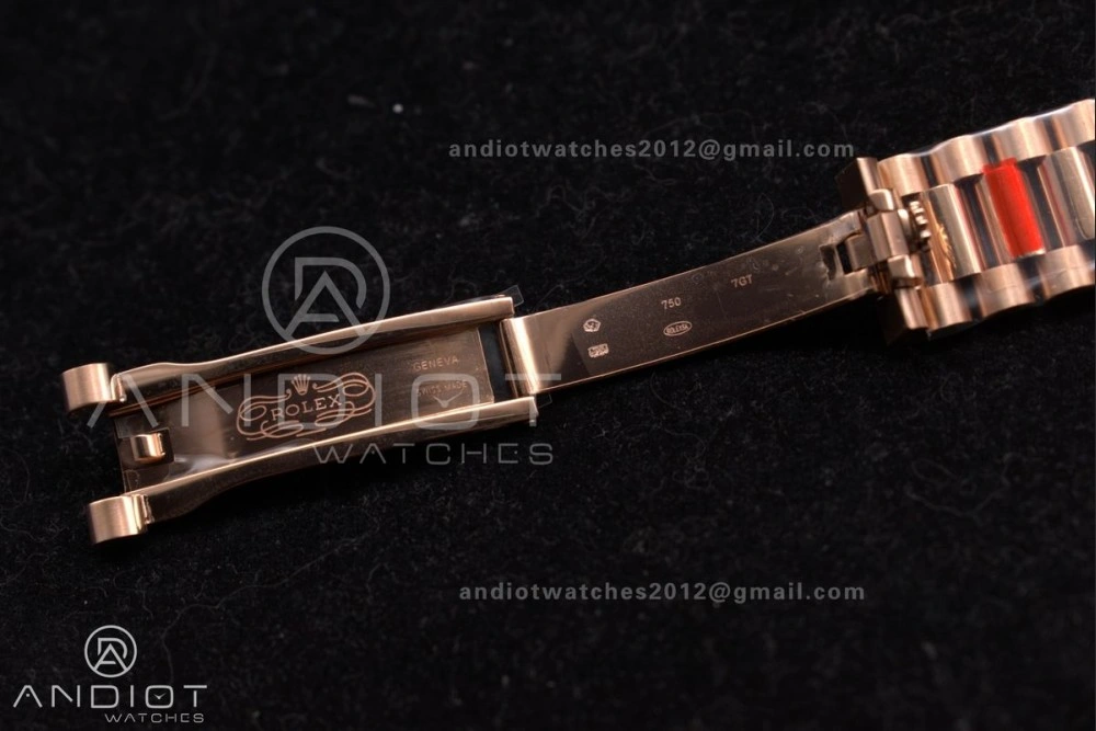 DayDate 40 RG GSF Gain Weight Brown Roman Dial on President Bracelet A2836