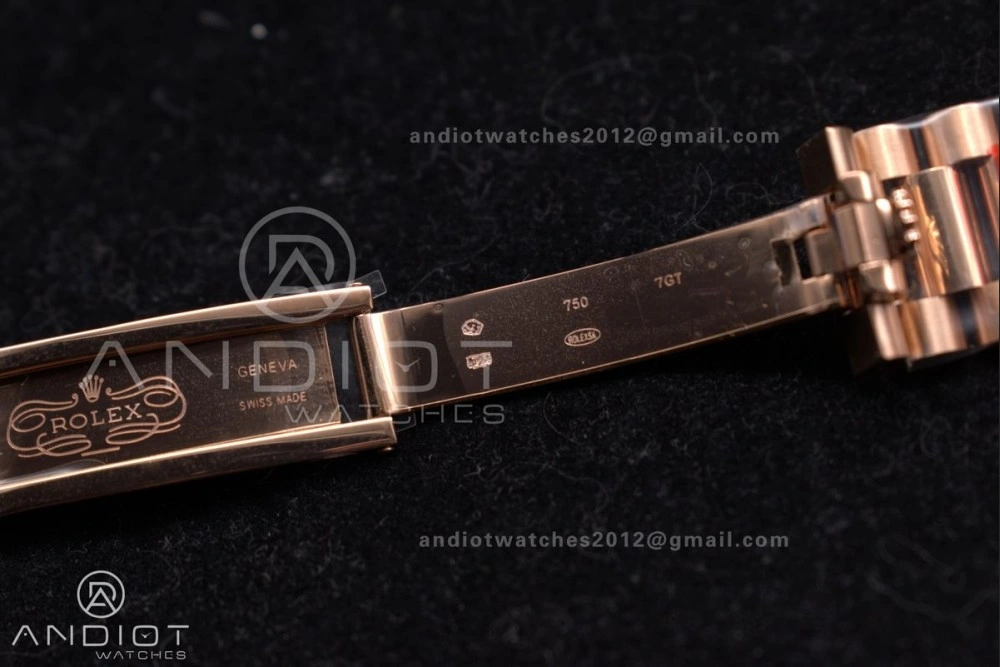 DayDate 40 RG GSF Gain Weight Brown Roman Dial on President Bracelet A2836