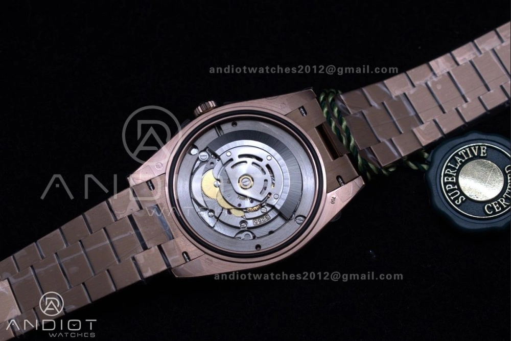 DayDate 40 RG GSF Gain Weight Brown Roman Dial on President Bracelet A2836