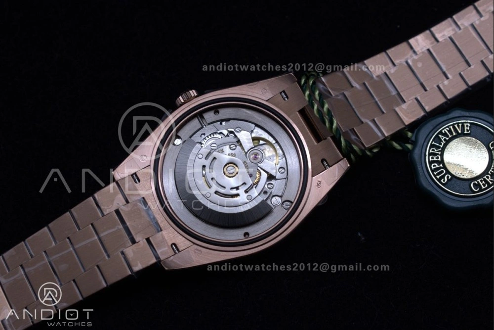 DayDate 40 RG GSF Gain Weight Brown Roman Dial on President Bracelet A2836