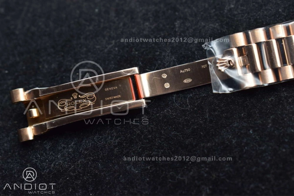 DayDate 40 RG JDF 904L Steel Meteorite Dial Crystal Markers On President Bracelet A3255