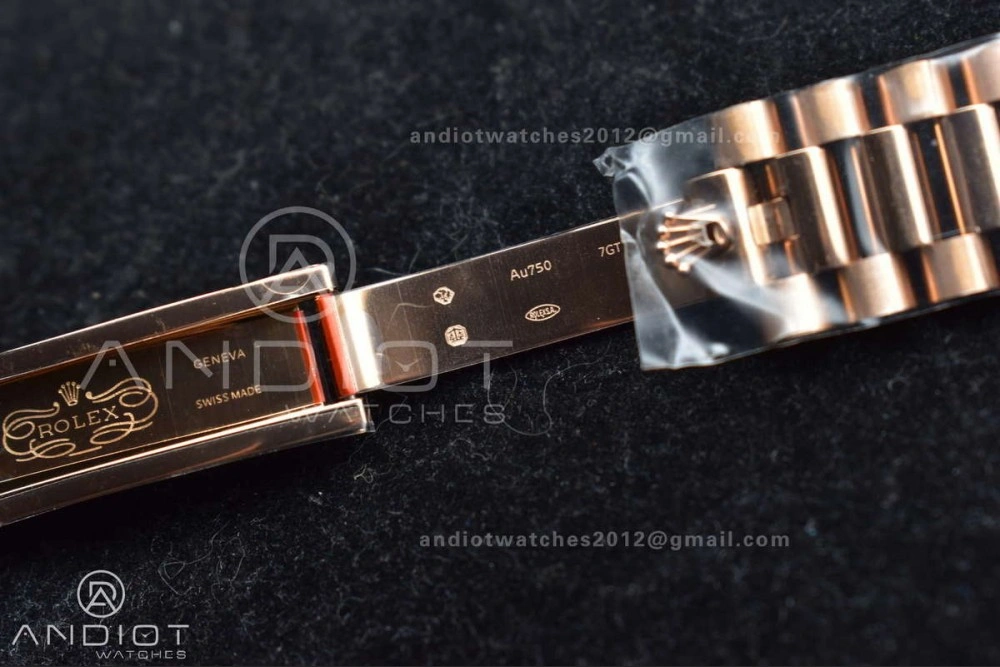 DayDate 40 RG JDF 904L Steel Meteorite Dial Crystal Markers On President Bracelet A3255