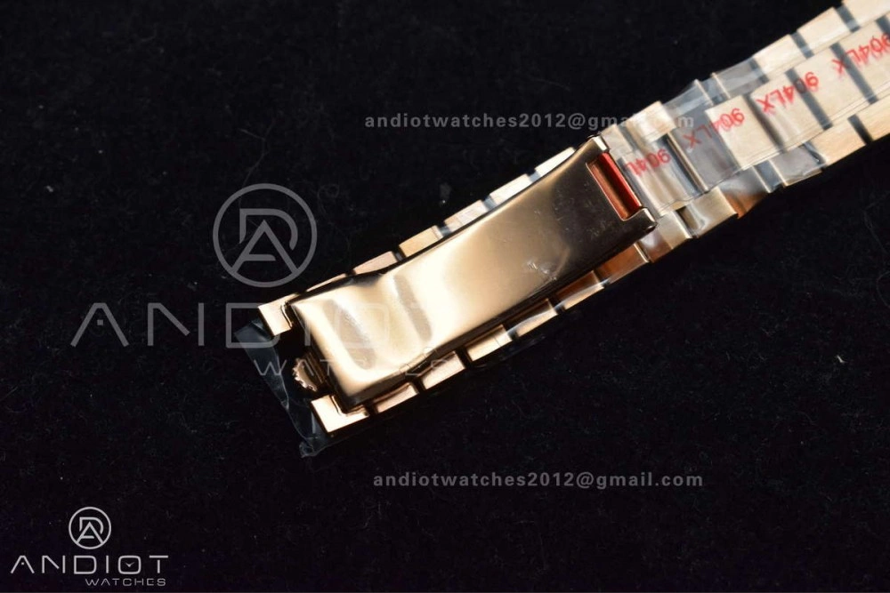 DayDate 40 RG JDF 904L Steel Meteorite Dial Crystal Markers On President Bracelet A3255