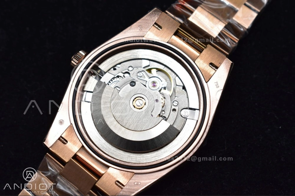 DayDate 40 RG TWF 316L Steel Meteorite Dial Crystal Markers on President Bracelet A2836