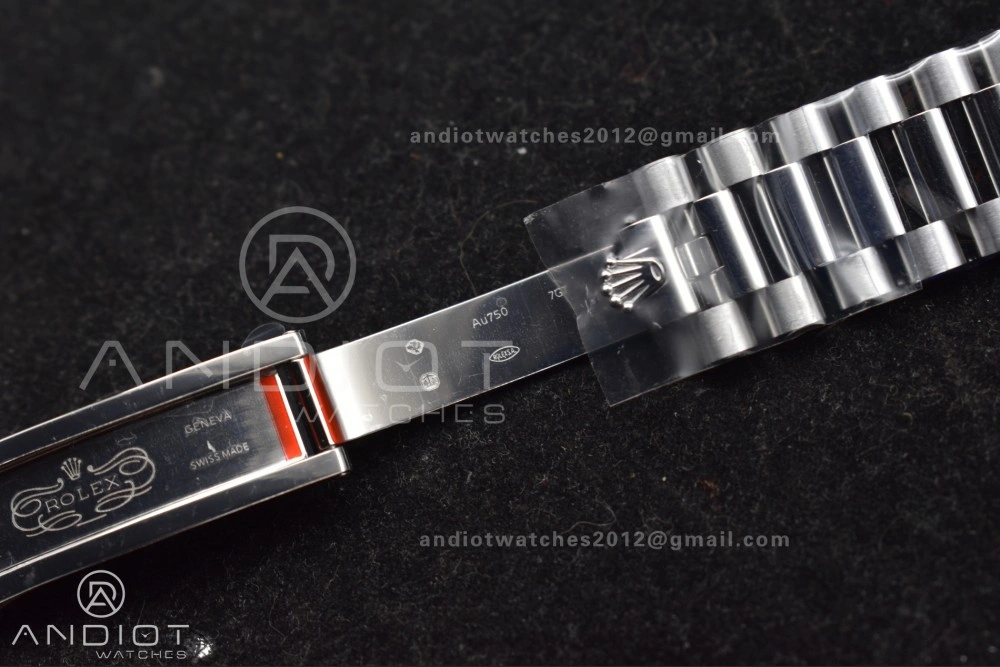 DayDate 40 SS GMF 904L Steel Black Crystal Dial on President Bracelet A2836 V3 (Gain Weight)