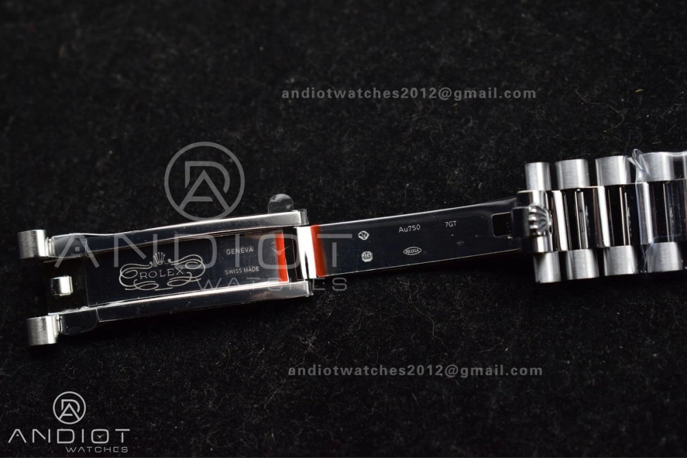 DayDate 40 SS GMF 904L Steel Green Dial Arabic Markers On President Bracelet A2836