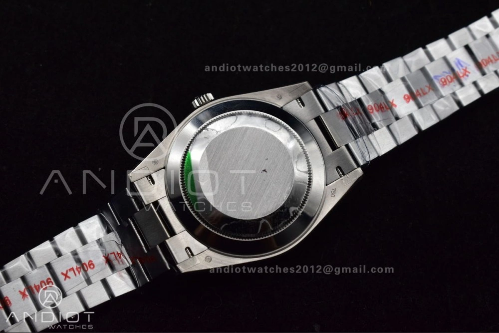 DayDate 40 SS GMF 904L Steel Green Dial Arabic Markers On President Bracelet A2836