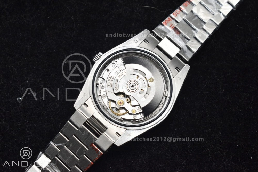 DayDate 40 SS GMF 904L Steel Ice Blue Stick Dial On President Bracelet A3255 V2