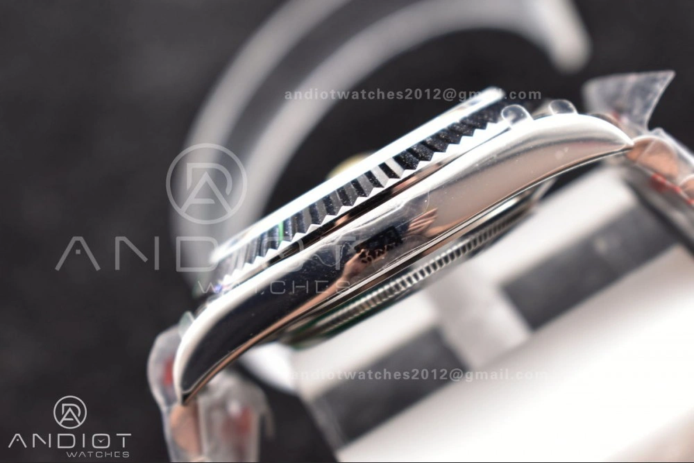 DayDate 40 SS GMF 904L Steel Iced Blue Dial Arabic Markers on President Bracelet A3255 V2