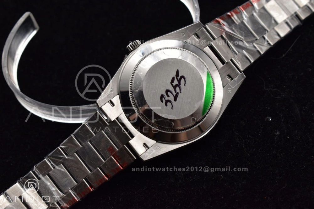 DayDate 40 SS GMF 904L Steel Iced Blue Dial Arabic Markers on President Bracelet A3255 V2