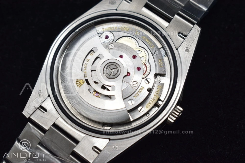 DayDate 40 SS GMF 904L Steel Iced Blue Dial Arabic Markers on President Bracelet A3255 V2