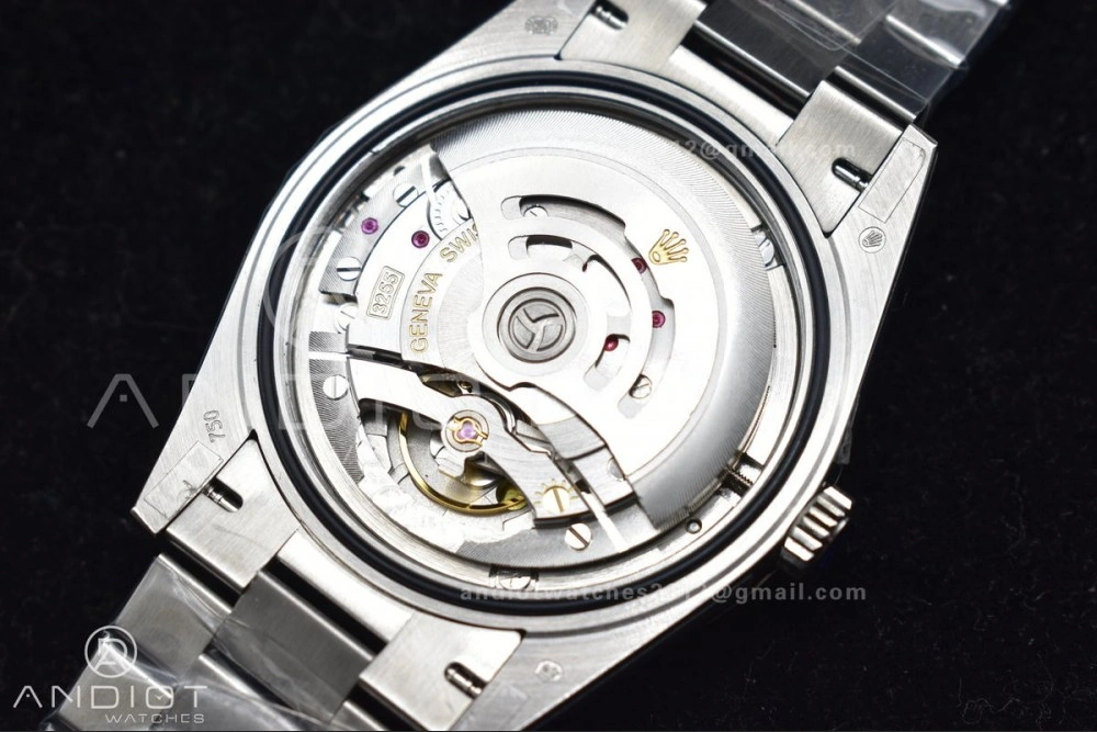 DayDate 40 SS GMF 904L Steel Iced Blue Dial Arabic Markers on President Bracelet A3255 V2