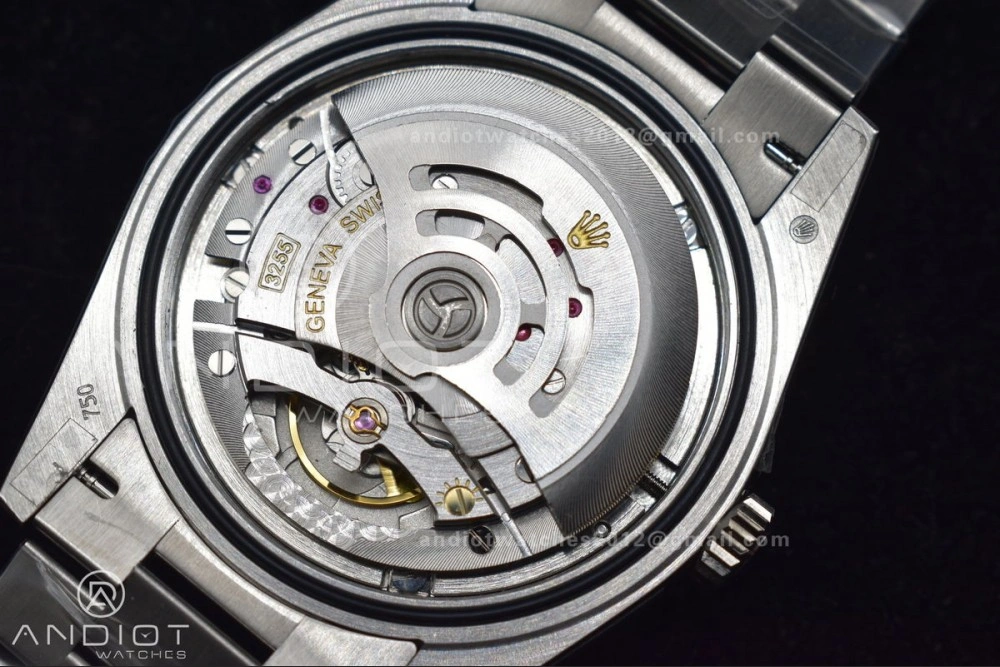 DayDate 40 SS GMF 904L Steel Iced Blue Dial Arabic Markers on President Bracelet A3255 V2